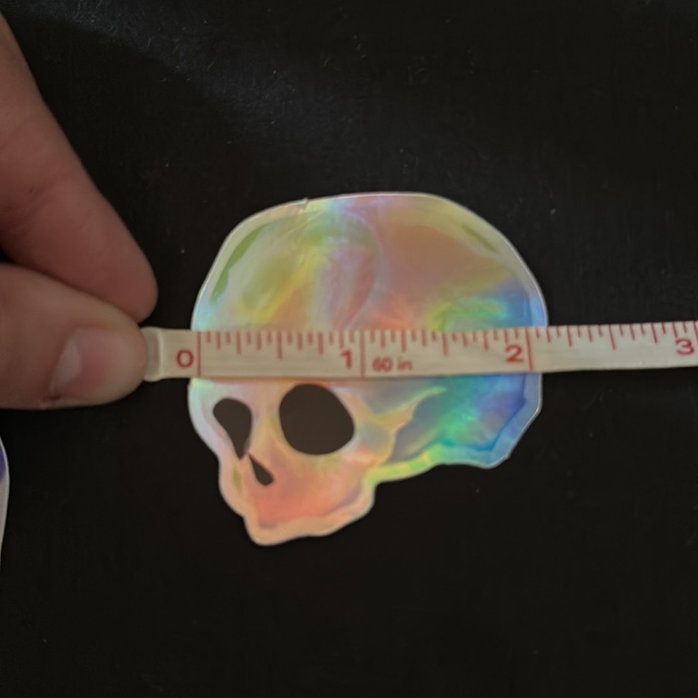 Holographic skull stickers/decals - Picture 4 of 6